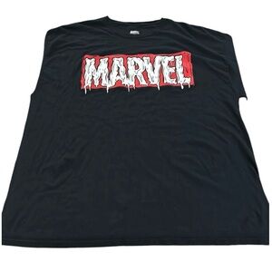 Marvel- size 2x, unisex marvel melting letter logo shirt P2P 24.5”